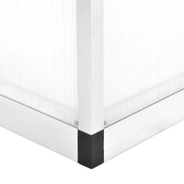 vidaXL Gewächshaus Aluminium 362x190x195 cm 13,41 m³