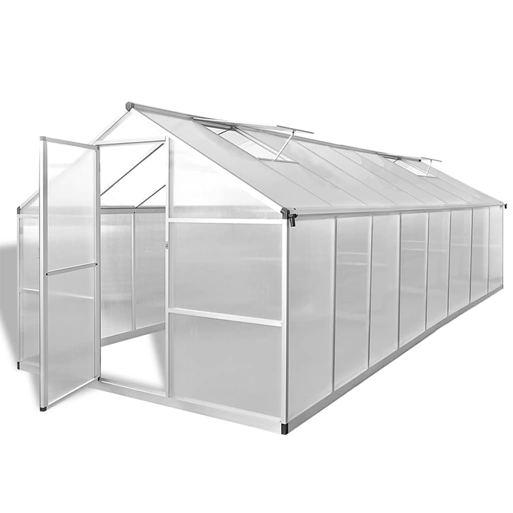 vidaXL Gewächshaus Aluminium 481x250x195 cm 23,44 m³