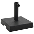 Sonnenschirmfuß Quadratisch 8 kg Schwarz Polyharz