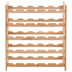 Weinregal für 25 Flaschen Nussbaumholz Massiv 63x25x73 cm