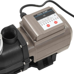vidaXL Poolpumpe mit Timer Schwarz 0,25 PS 8000 L/h