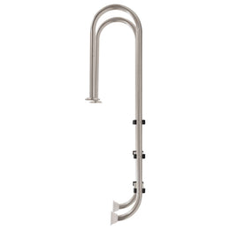 vidaXL Pool-Leiter 3 Stufen 120 cm Edelstahl 304