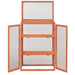 vidaXL Gewächshaus-Schrank Holz 75x47x109 cm