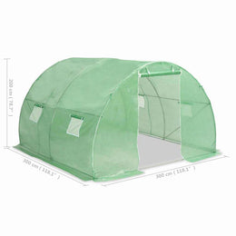 vidaXL Gewächshaus 9m² 300x300x200 cm
