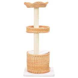 vidaXL Katzen-Kratzbaum Sisal Natürliches Weidenholz