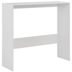 Bartisch mit 2 Tischplatten Weiß 130x40x120 cm