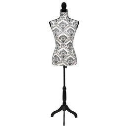 Damenbüste Schneiderpuppe Torso Schwarz Weiß