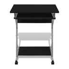 Computertisch Computerwagen PC Tisch Bürotisch Laptop Rollen schwarz
