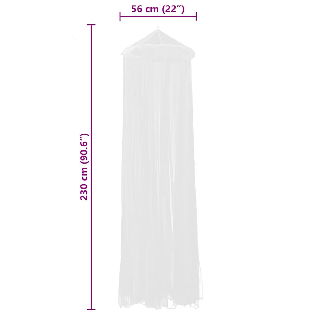 Moskitonetz 2 Stk. Rund 56x325x230 cm