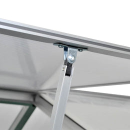 vidaXL Gewächshaus mit Fundament Verstärkt Aluminium 7,55 m²