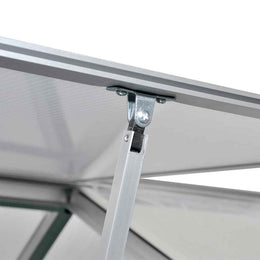 vidaXL Gewächshaus mit Fundament Verstärkt Aluminium 9,025 m²