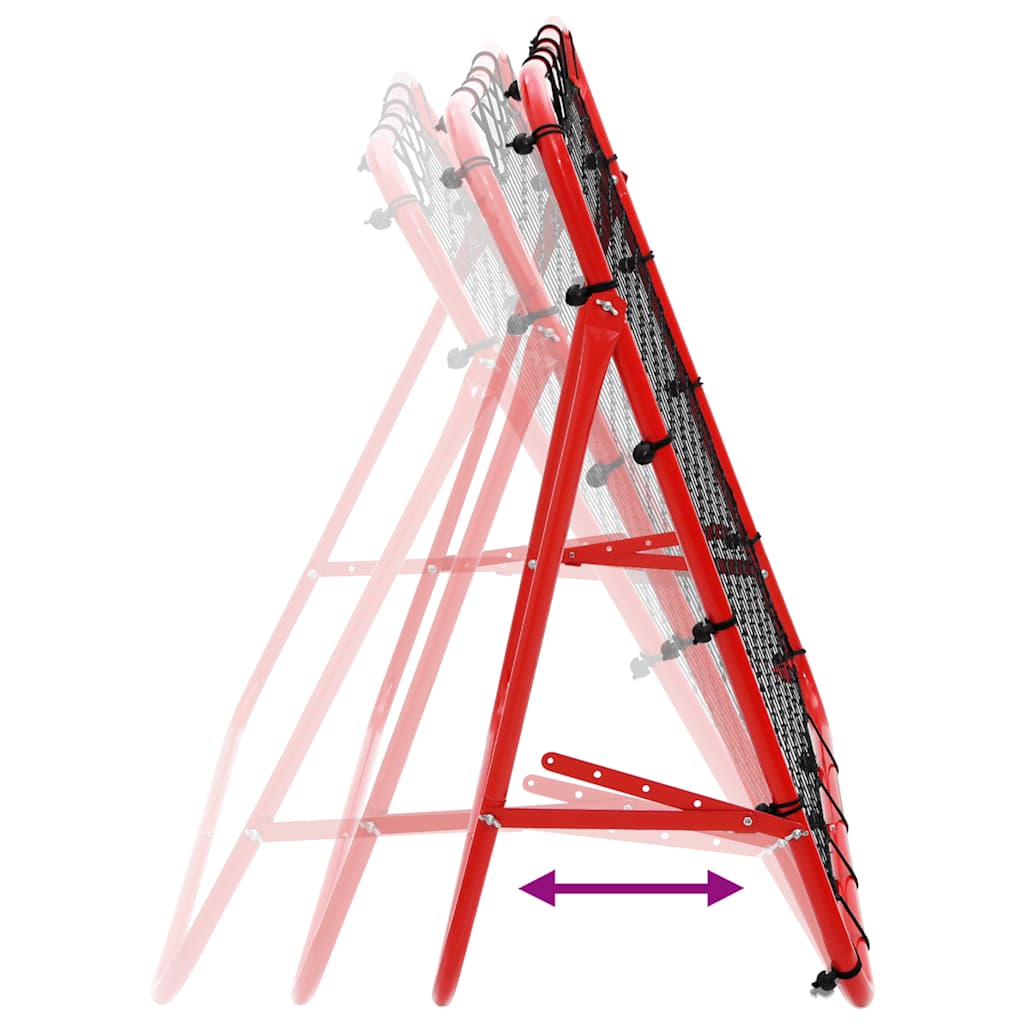 Verstellbarer Fußball Kickback Rebounder 100x100 cm