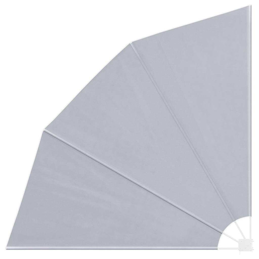 Faltbarer Balkonfächer Grau 210×210 cm