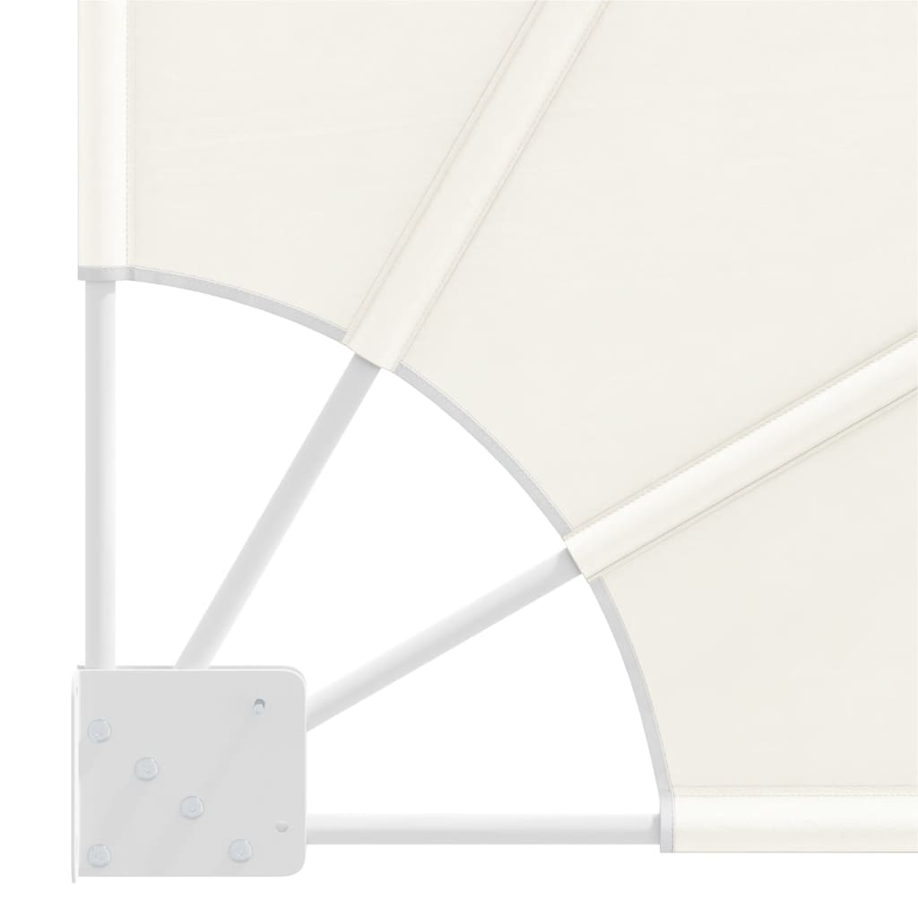 Faltbarer Balkonfächer Creme 140×140 cm
