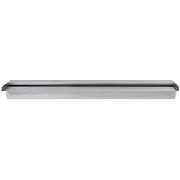 vidaXL Pool-Wasserfall Fontäne Rechteckig Edelstahl 90 cm