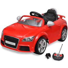 vidaXL Aufsitzauto für Kinder Audi TT RS mit Fernsteuerung Rot