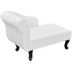 Chaiselongue Weiß Kunstleder