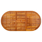 Gartentisch (150-200)x100x75 cm Massivholz Akazie