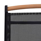 Gartenstühle Klappbar 4 Stk. Aluminium und Textilene Schwarz