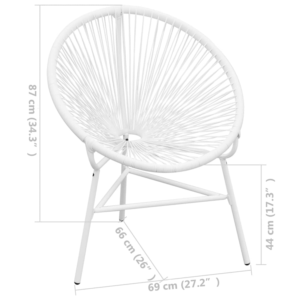 Garten-Stuhl LUNA Poly Rattan