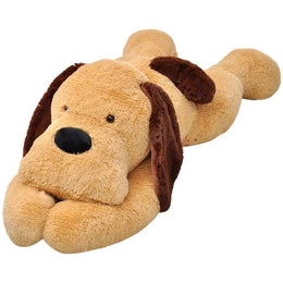 vidaXL Hund Kuscheltier Plüsch Braun 160 cm