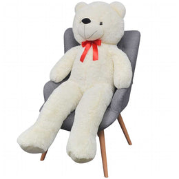 vidaXL Teddybär Kuscheltier Plüsch Weiß 242 cm