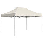 Profi-Partyzelt Faltbar Aluminium 4,5x3 m Creme