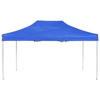 Profi-Partyzelt Faltbar Aluminium 4,5x3 m Blau