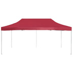 Profi-Partyzelt Faltbar Aluminium 6×3 m Weinrot
