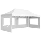Profi-Partyzelt Faltbar mit Wänden Aluminium 6×3m Weiß