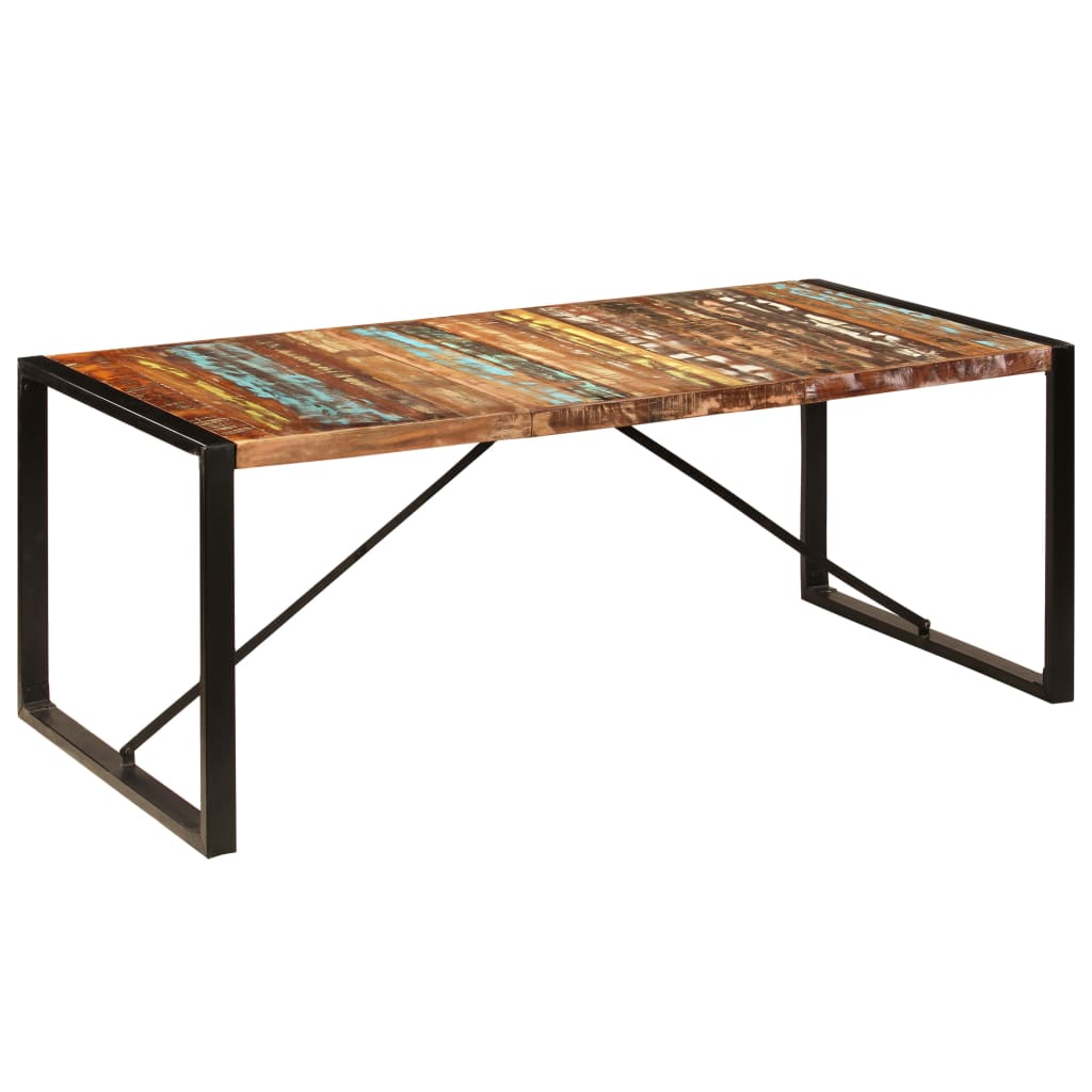 Esstisch 200x100x75 cm Altholz Massiv