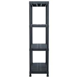 Lagerregal Schwarz 100 kg 60 x 30 x 138 cm Kunststoff
