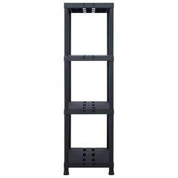 Lagerregal Schwarz 220 kg 90 x 40 x 138 cm Kunststoff
