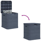 Garten-Aufbewahrungsbox 90 L Anthrazit