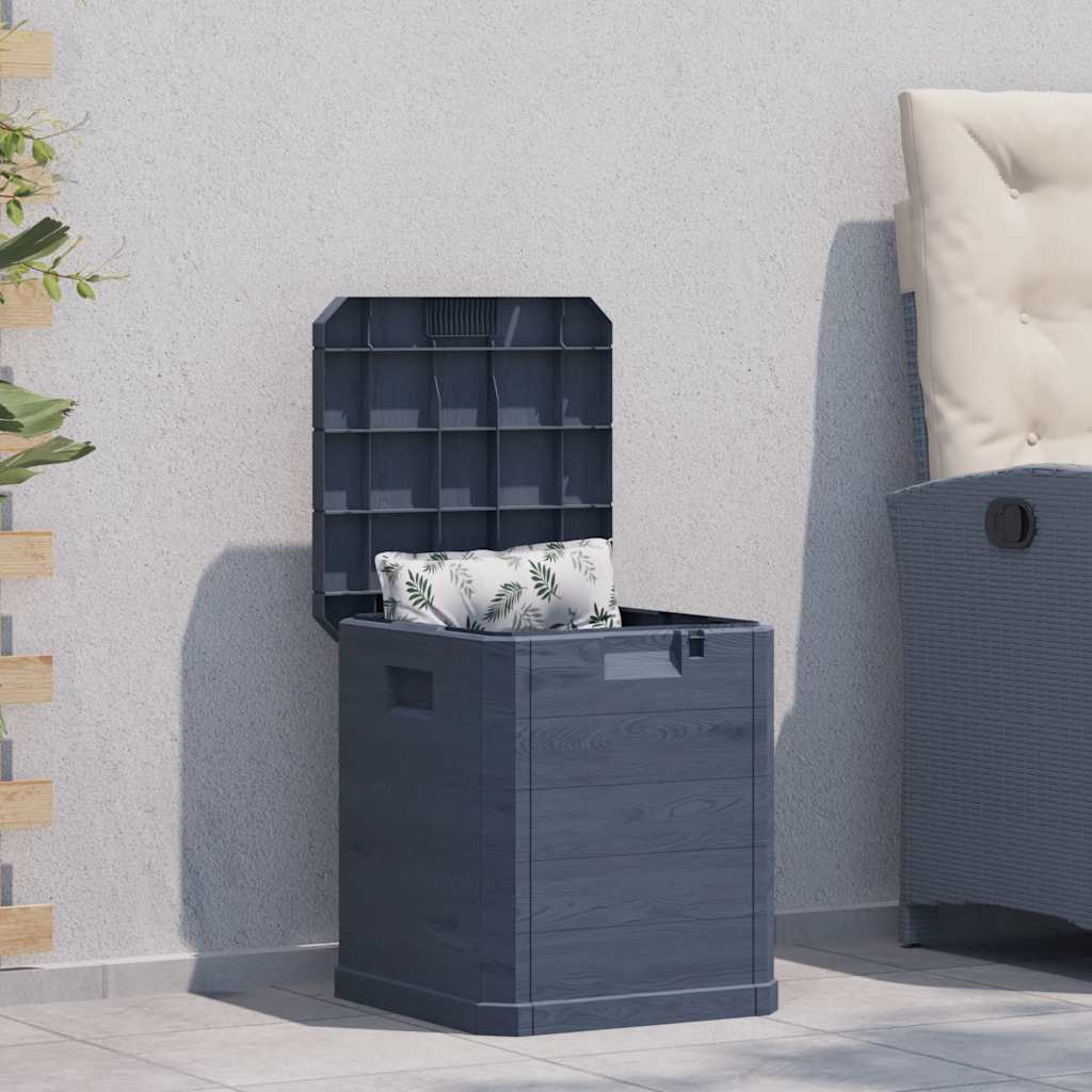 Garten-Aufbewahrungsbox 90 L Anthrazit