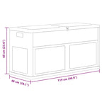 Garten-Aufbewahrungsbox 320 L Schwarz