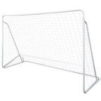 Fußball-Tornetze 2 Stück 240 x 90 x 150 cm Stahl