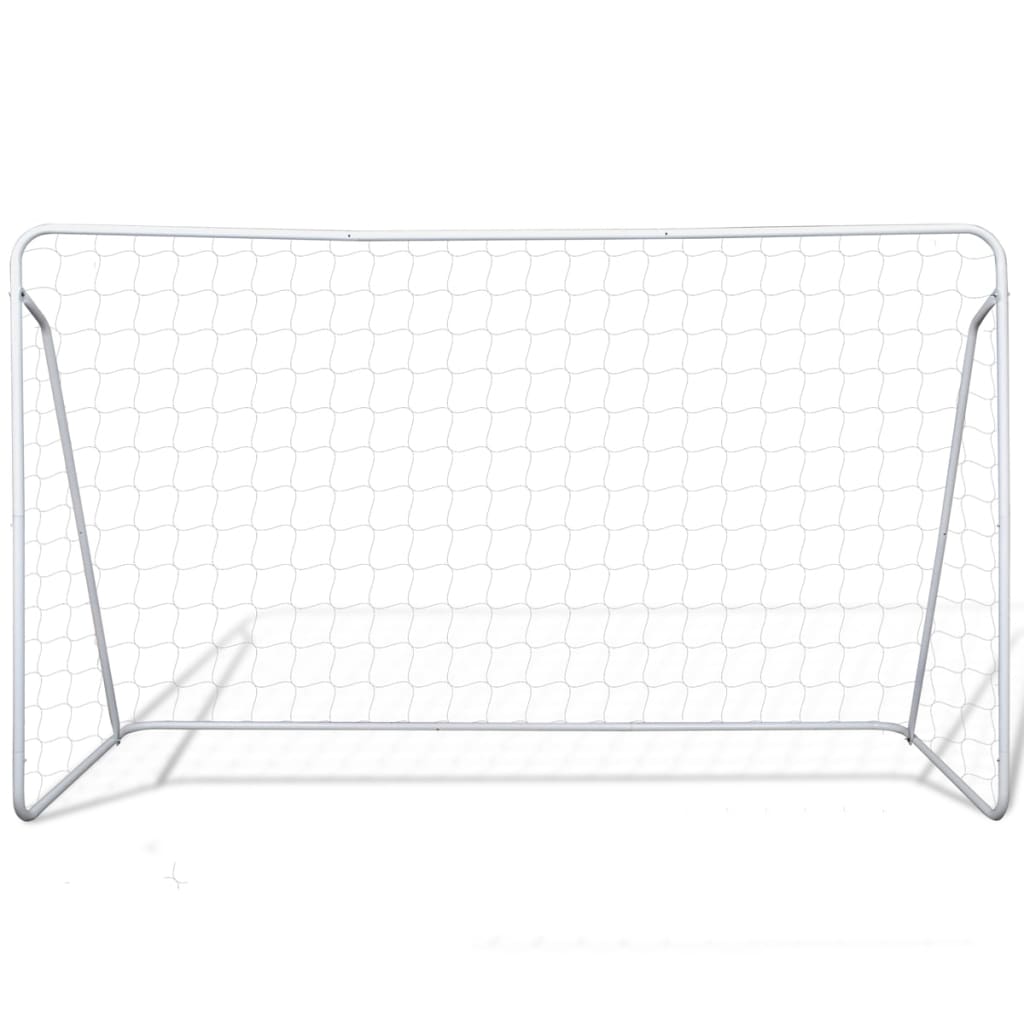 Fußball-Tornetze 2 Stück 240 x 90 x 150 cm Stahl