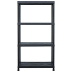 Lagerregale 5 Stk. Schwarz 60 x 30 x 138 cm Kunststoff