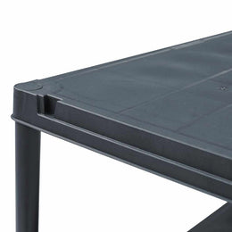 Lagerregale 5 Stk. Schwarz 125 kg 60 x 30 x 180 cm Kunststoff
