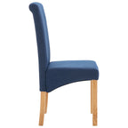 Esszimmerstühle 4 Stk. Blau Stoff