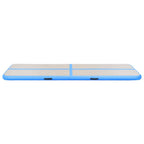 Aufblasbare Gymnastikmatte mit Pumpe 300x100x10 cm PVC Blau