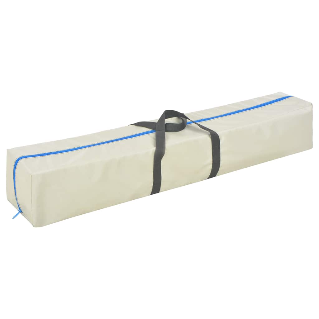 Aufblasbare Gymnastikmatte mit Pumpe 500x100x10 cm PVC Blau