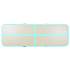 Aufblasbare Gymnastikmatte mit Pumpe 600x100x10 cm PVC Grün
