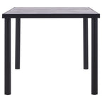 Esstisch Schwarz und Betongrau 180 x 90 x 75 cm MDF