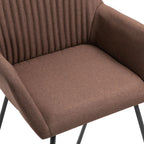 Esszimmerstühle 2 Stk. Braun Stoff