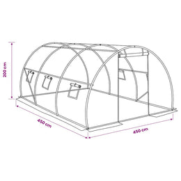 vidaXL Gewächshaus 13,5m² 450x300x200 cm