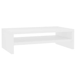 Monitorerhöhung 42 × 24 × 13 cm aus Holzwerkstoff - Weiß