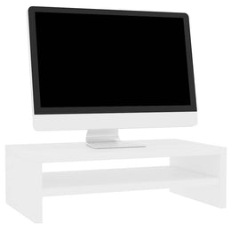 Monitorerhöhung 42 × 24 × 13 cm aus Holzwerkstoff - Weiß