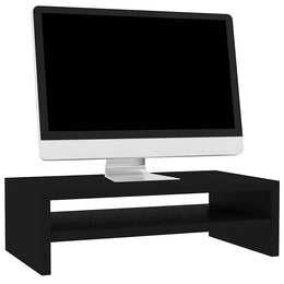 Monitorerhöhung 42 × 24 × 13 cm aus Holzwerkstoff - Schwarz